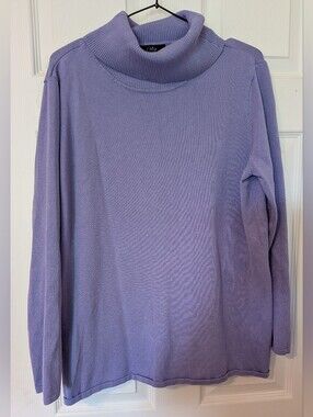 Soft Turtleneck Sweater - Lavender